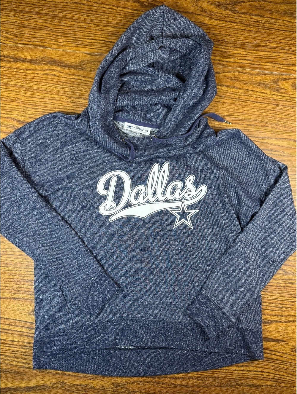 Dallas Cowboys Authentic Pullover Hoodie Sweatshirt Navy Blue
